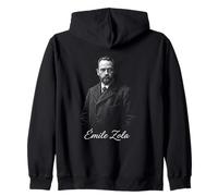 Émile Zola Realista Autor Francés Retrato Sudadera con Capucha