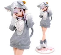 Emili-a Figura, Re Zero Anime Figura, Starting Life in Another World,Figuras de Anime de Emili-a Modelo de Personaje de PVC Anime Estatua Juguete de Regalo para Niños, Adultos, Fanáticos del Anime
