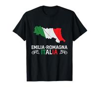 Emilia-Romaña Italia Silueta de Recuerdo Camiseta