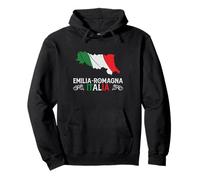 Emilia-Romaña Italia Silueta de Recuerdo Sudadera con Capucha