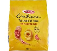 Emiliane Barilla Pasta all'Uovo Ripiena Tortellini con Prosciutto Crudo - Fideos rellenos con jamón crudo, 500 g