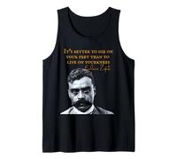 Emiliano Zapata Bandera Mexicana La Revolución Mexicana Camiseta sin Mangas