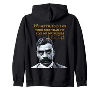 Emiliano Zapata Bandera Mexicana La Revolución Mexicana Sudadera con Capucha