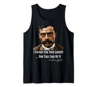 Emiliano Zapata Revolución Mexicana Luché por Tu Libertad Camiseta sin Mangas