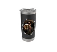 Emiliano Zapata Revolución Mexicana Vaso térmico de acero inoxidable de doble pared