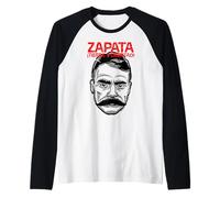 Emiliano Zapata Tierra y Libertad Mexicans Revolution Camiseta Manga Raglan
