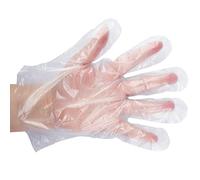 Emilio Fernández Guantes Desechables de Plástico Transparente de Polietileno, Guantes de PE Transparentes para Cocinar Limpieza Pintura Coloración del Cabel (8000)