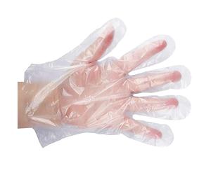 Emilio Fernández Guantes Desechables de Plástico Transparente de Polietileno, Guantes de PE Transparentes para Cocinar Limpieza Pintura Coloración del Cabel (9000)