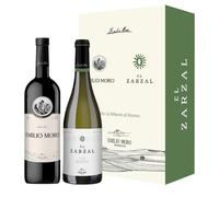 emilio moro - Estuche De la Ribera al Bierzo | 2 botellas 75 cl | Tempranillo y Godello | Emilio Moro y El Zarzal | Edición especial crianza | Regalo premium
