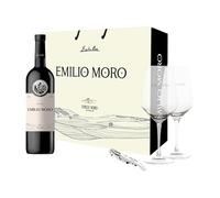 Emilio Moro - Vino Tinto Estuche El Brindis de Siempre | 2022 14,5% Vol | 100% Tempranillo Ribera del Duero | Incluye Copas y Sacacorchos | Regalo Clásico Gourmet