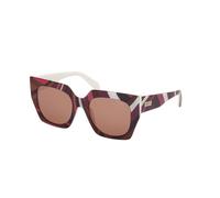 Emilio Pucci Mujer Emilio Pucci EP0197 99E Gafas de sol Acetato Multicolor Marrón Mariposa Normal