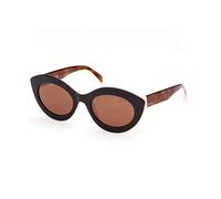 Emilio Pucci Mujer Emilio Pucci EP0203 53E Gafas de sol Acetato la Habana Marrón Cat Eye Normal