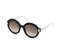 Emilio Pucci Unisex Adults’ EP0069 01K 53 Sunglasses, Black (Nero Lucido/Roviex Grad)