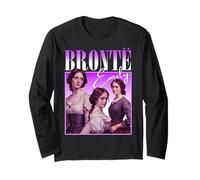 Emily Bronte Booleg Hip Hop Rap Literatura Vintage Manga Larga