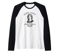 Emily Dickinson Bella de Amherst Flower Camiseta Manga Raglan