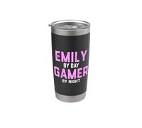 Emily Gamer - Disfraz de Halloween para niña Gen Z Gaming Emily Vaso térmico de acero inoxidable de doble pared