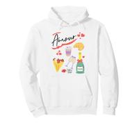 Emily in Paris Amour Food Collage Sudadera con Capucha