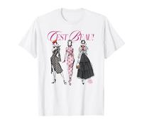 Emily in Paris C'est Beau! Watercolor Fashion Sketch Camiseta