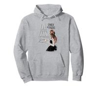 Emily in Paris Elegant Posing Front The Eiffel Tower Sketch Sudadera con Capucha