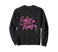 Emily in Paris Girly Pink Lipstick Sketch Sudadera