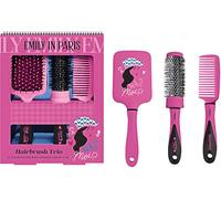Emily in Paris Hair Care Trio Set Pink Who Moi? Paleta, redondo y peine