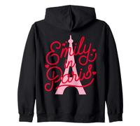 Emily in Paris Hearts and Effiel Tower Sudadera con Capucha