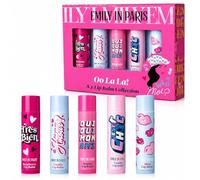 Emily in paris lip balm gift set 5 x 4g raspberry + matcha + mint + 2