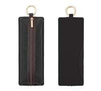EMILY Mesh Federmäppchen (Black) Flat Pen Case | by KING JIM: mit Karabiner und Kartenfach