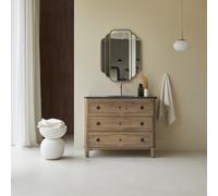 Emily - Mueble de baño de pino y piedra de 100 cm H 85 x B 102 x T 55 cm