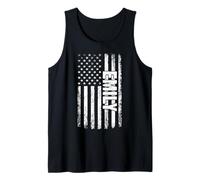 Emily Nombre Personal Bandera Americana Mujeres Retro Camiseta sin Mangas