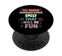Emily Personalized Women's Gift Custom Emily PopSockets PopGrip Adhesivo