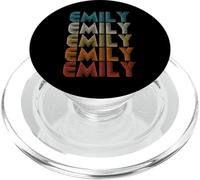 Emily Primer Nombre Dado Orgullo Retro Personalizado PopSockets PopGrip para MagSafe