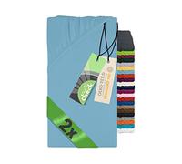 Emily´s Check 2X Sabana Bajera 70x140, Sabana Bajera Algodon para Camas supletorias, cunas y moisés para bebés, 1493.2123 - Azul