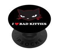 Emily The Strange I Heart Bad Kitties PopSockets PopGrip Adhesivo