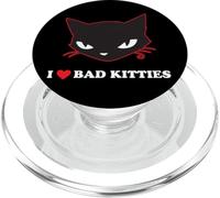 Emily The Strange I Heart Bad Kitties PopSockets PopGrip para MagSafe