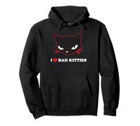 Emily The Strange I Heart Bad Kitties Sudadera con Capucha
