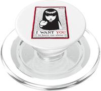 Emily The Strange I Want You To Leave Me Alone PopSockets PopGrip para MagSafe