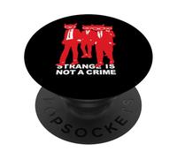 Emily The Strange Strange Is Not A Crime PopSockets PopGrip Adhesivo