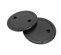 Eminchu 2 Escotillas para Barcos, Escotillas de Inspección Antideslizantes Redondas para Barcos de 8 Pulgadas con Cubierta Desmontable, Excelentes Placas de Cubierta de Sellado de Goma para Yates