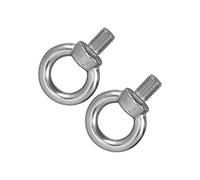 Eminchu 2 Pernos de Ojo de Elevación de Acero Inoxidable, Pernos de Tornillo Resistentes de Grado Marino, de Superficie Lisa con Construcción Duradera, Ideal para Construcción Naval, Minería y (#2)