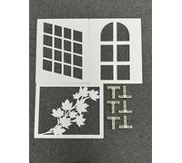 Eminchu 3 Piezas Tableros de Fondo para Fotografía, Tableros de Luz y Sombra, Fondos con Patrón de Arte Hueco con Material de PVC, Ideal para Fotografía de Comida, Joyería y Maquillaje, 48x38cm