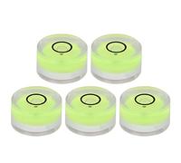 Eminchu 5 Mini Burbujas de Nivel Redondas, Herramienta de Medición de Acrílico Transparente de 0.591 in, Nivel de Diana con Función de Equilibrio, Ideal para Plataforma de Cámara y Báscula Electrónica