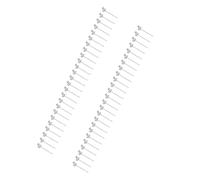 Eminchu 50 Púas Florales de Alambre de Metal, Tarjeteros con Forma de Gato Negro, Púas de Decoración Floral con Diseño único, Ideal para Bodas y Fiestas de Cumpleaños, 5,91 Pulgadas