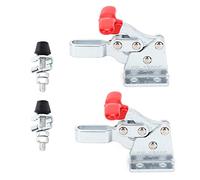 Eminchu Abrazadera de Palanca de Soldadura, Herramienta Manual de Compresor de Codo de Accesorio Horizontal de 2 Piezas, Abrazadera de Fuerza de Sujeción de 68 Kg para Soldadura Profesional y
