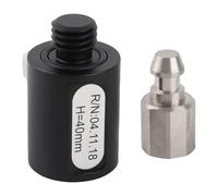 Eminchu Adaptador de Poste Topográfico de Aleación de Aluminio Resistente de 5/8 Pulgadas X 11 de Liberación Rápida para Estación Total GPS y Equipo de Medición de Prisma