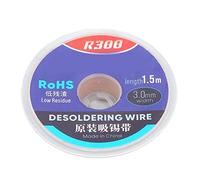 Eminchu Alambre para Desoldar, Trenza de Mecha de Soldadura Limpia Eficientemente para Placa PCB Electrónica, Material de Cobre de 1,5 M (zm)