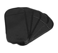 Eminchu Alfombrilla Adhesiva Antideslizante para Coche, Soporte para Teléfono para Tablero Súper Adhesivo, 5 uds., para Baño, Cocina, Plástico, Silicona, Negro, 5,12x2,76 Pulgadas