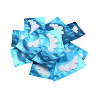 Eminchu Almohadillas Debajo de los Ojos en Forma de Pétalo, 50 Unidades para Extensiones y Aislamiento de Pestañas, Tela No Tejida, Perfectas para Todas las Formas de Ojos (BLUE)