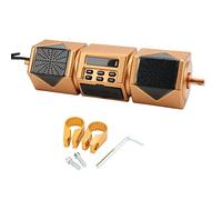 Eminchu Altavoz Estéreo para Motocicleta, Reproductor de Música Inalámbrico Bluetooth, Resistente Al Agua para Motocicletas ABS 2 X 5W Universal