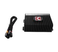 Eminchu Amplificador de Coche de 4 Canales, Amplificador de Potencia 80Wx4, de Transformador de Cobre Puro con Procesador de Sonido Digital Clase A/B y Cuerpo de Aleación de Aluminio, Ideal para